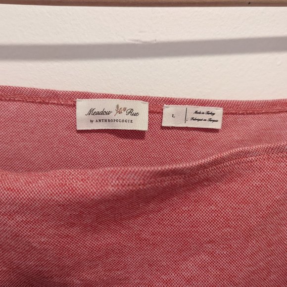 Anthropologie Meadow Rue Red Side Button Tank - Picture 4 of 7